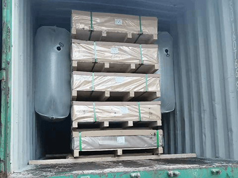 One Container ASTM B209 Standard 5000 Series Checkered Aluminum Sheet to AU 26nd May