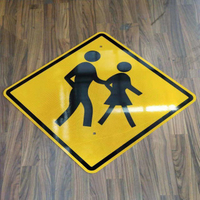 Square Construction Traffic Sign